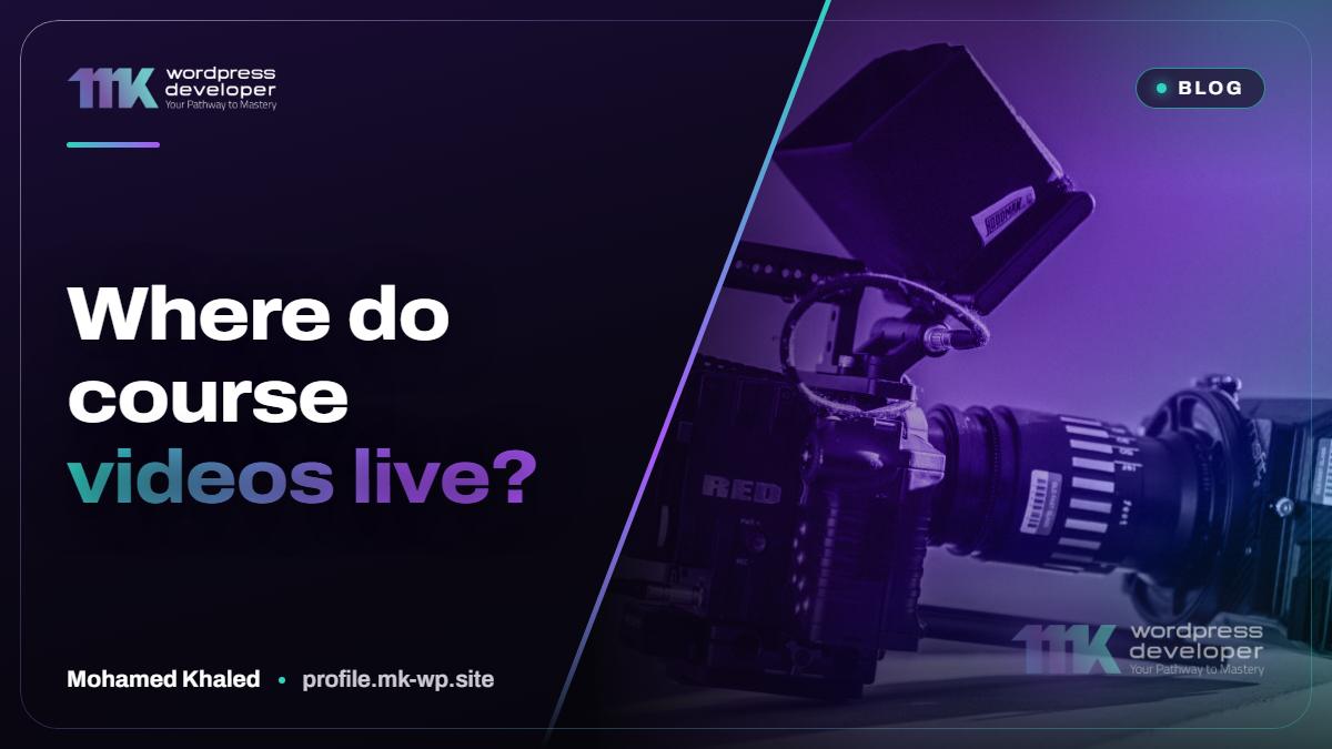 Where do course videos live?