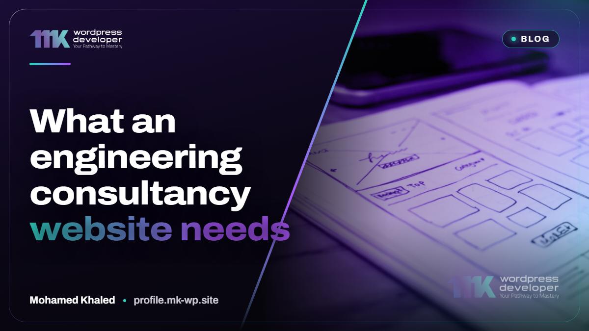 What an engineering consultancy website needs