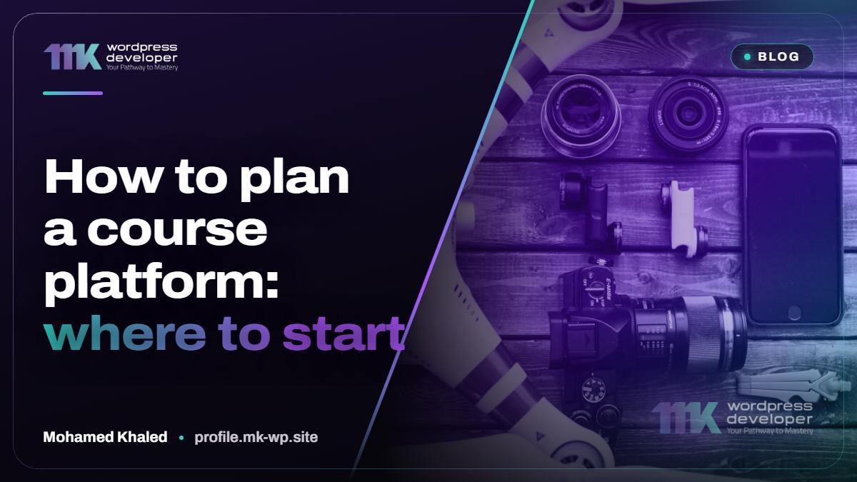 How to plan a course platform: where to start