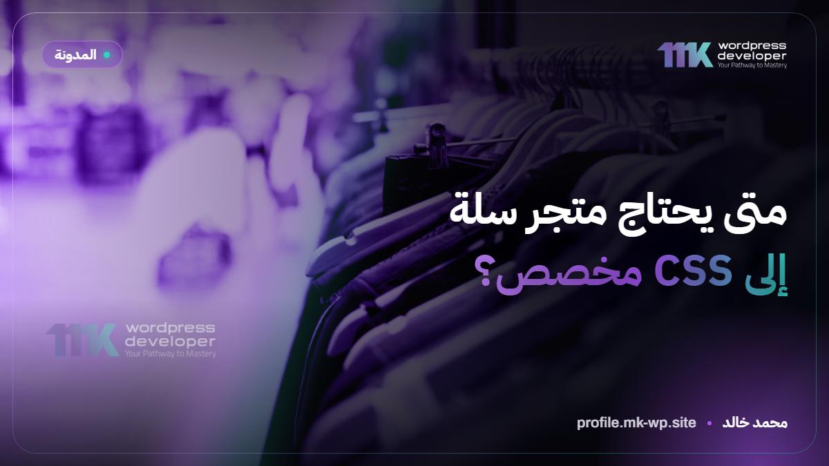 متى يحتاج متجر سلة إلى CSS مخصص؟