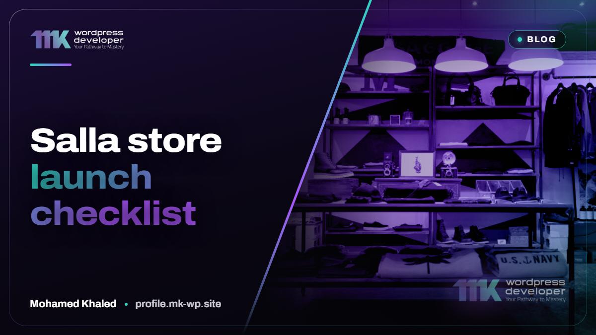 Salla store launch checklist