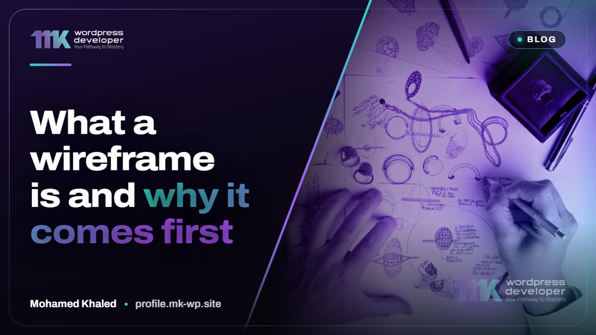 What a wireframe is and why it comes first
