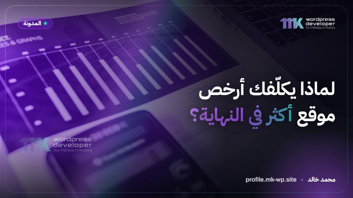 لماذا يكلّفك أرخص موقع أكثر في النهاية؟