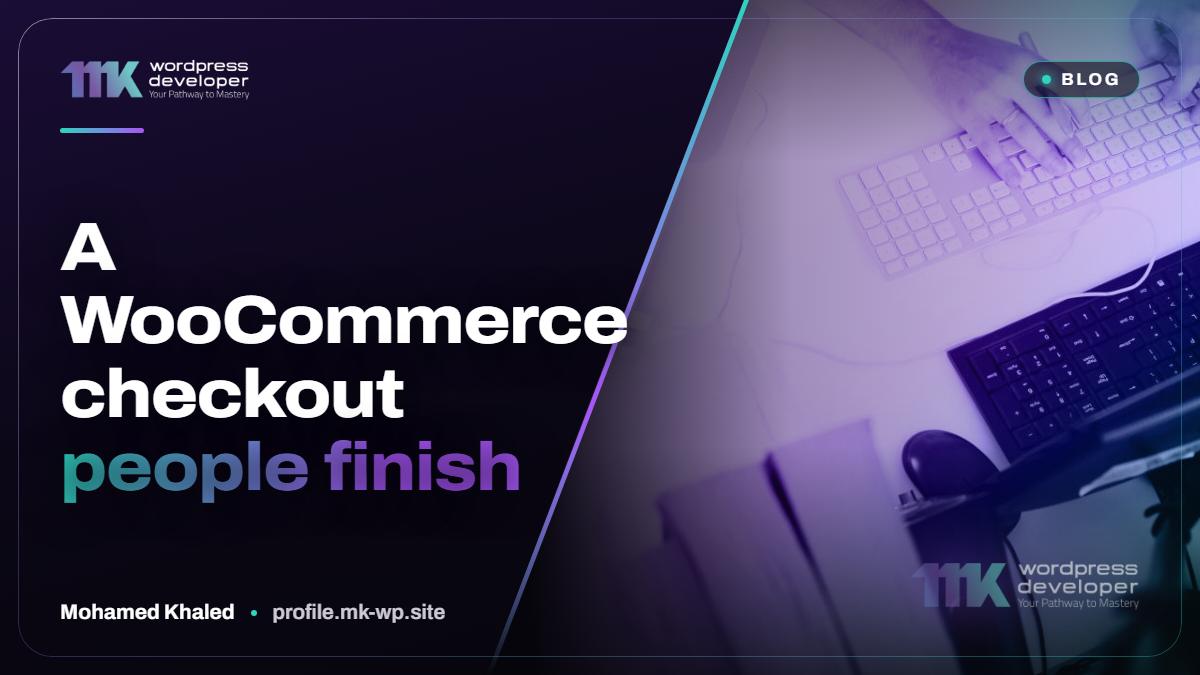 A WooCommerce checkout people finish